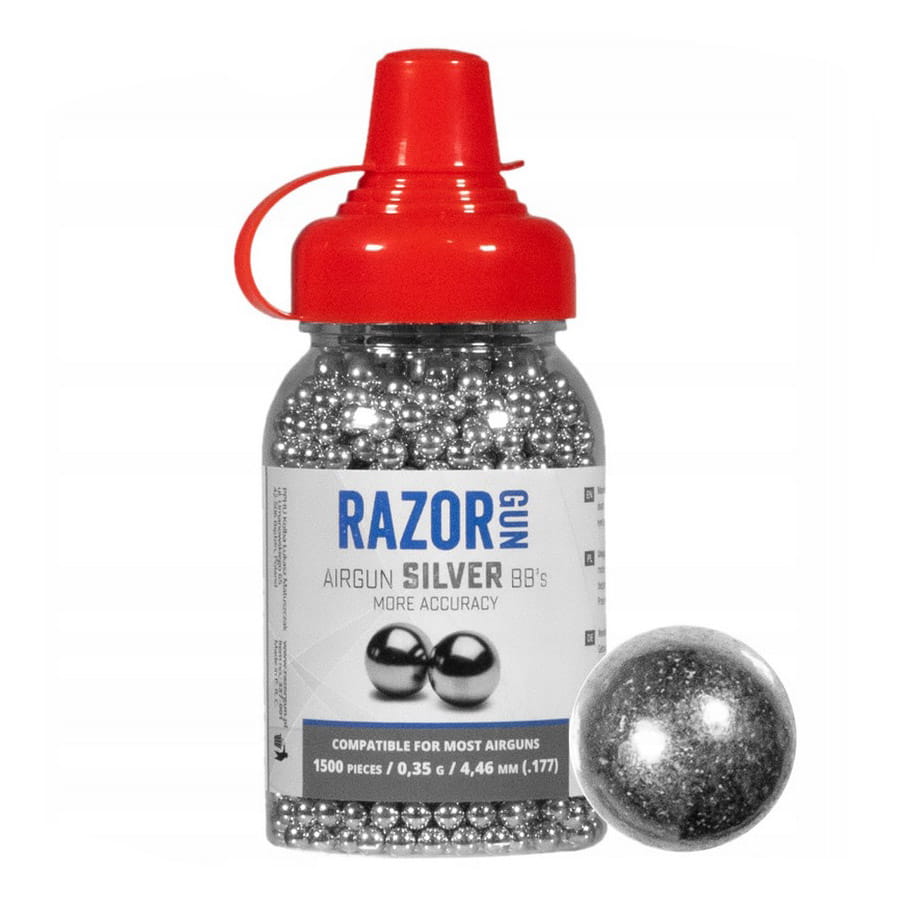 Śrut do Wiatrówki BBs RazorGun Silver 4,46 mm 1500 szt (451500ZNBT-B)